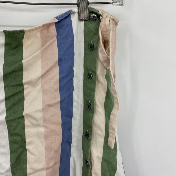 Marine Layer Layla Wrap Skirt in Multi Stripe Large - Picture 3 of 9